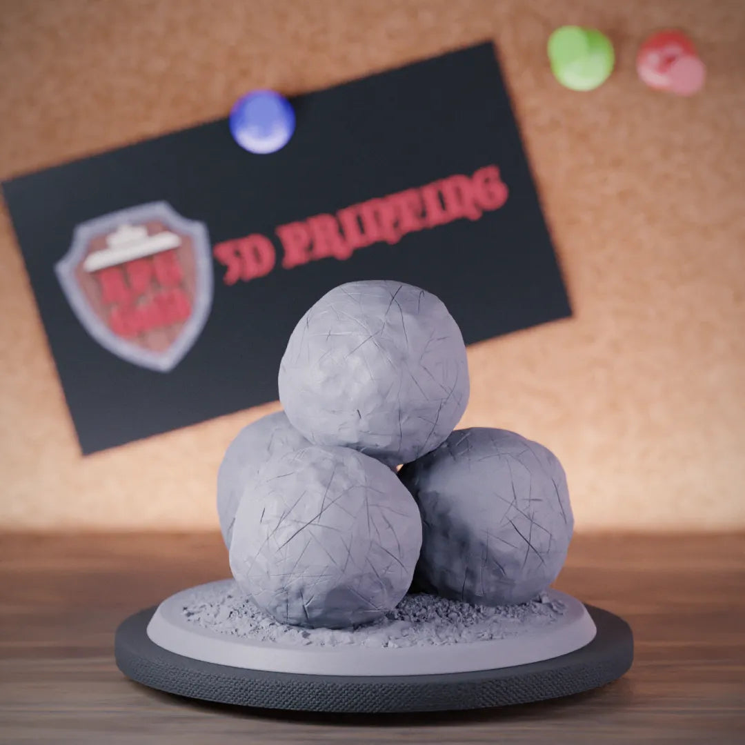 Terrain 5e | DnD Terrain Cannonball Stack Miniature