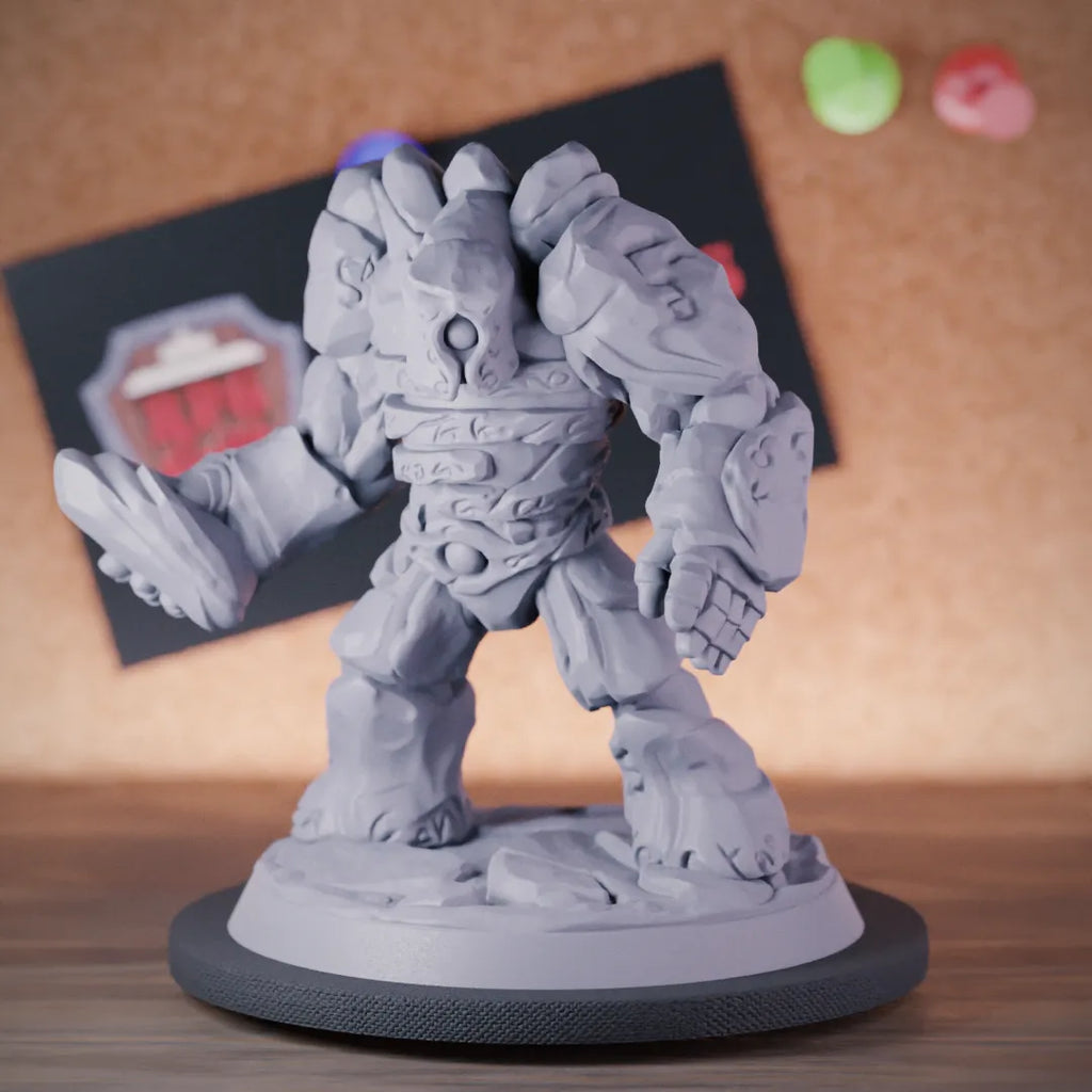 Golem 5e | DnD Rune Guardian Rock Golem Miniature