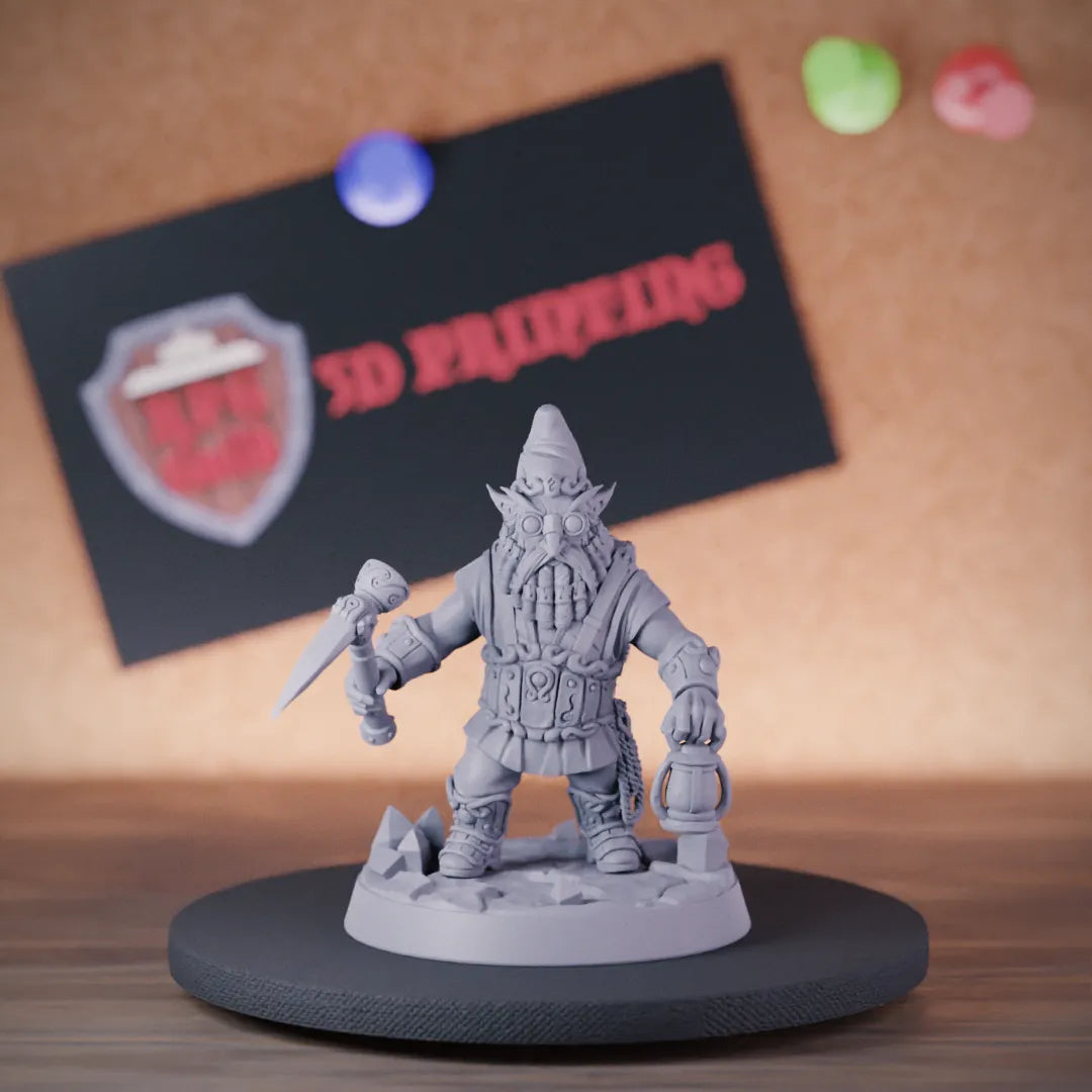 Halfling 5e | DnD Halfling Cave Miner Miniature