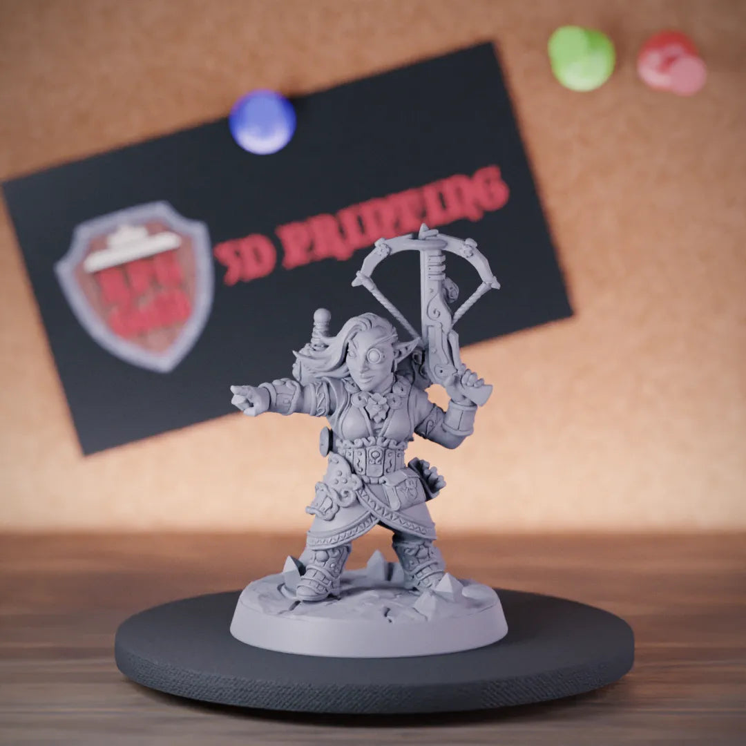 Halfling 5e | DnD Halfling Ranger Crossbow Miniature 