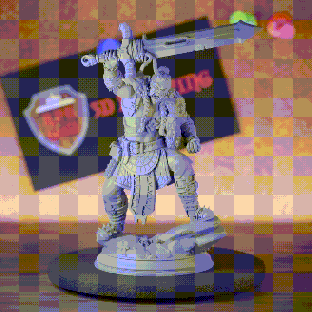 Orc 5e | DnD Warchief Orc Gorr Warrior Miniature