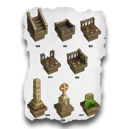 DnD Terrain Tiles | Modular Graveyard Dungeon #5