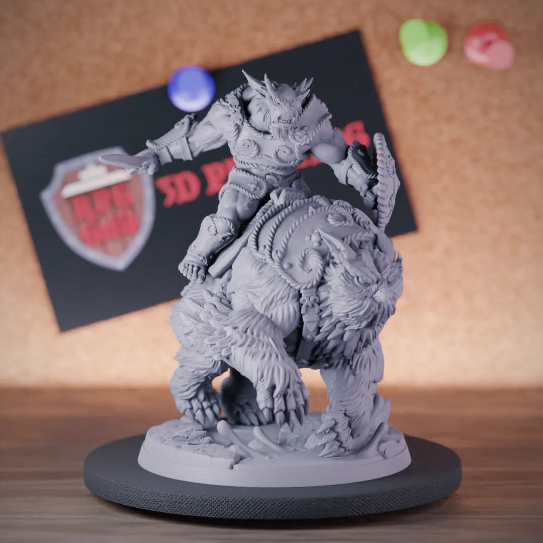 Bugbear 5e | DnD Cavalry Bugbear Owlbear Rider Miniature