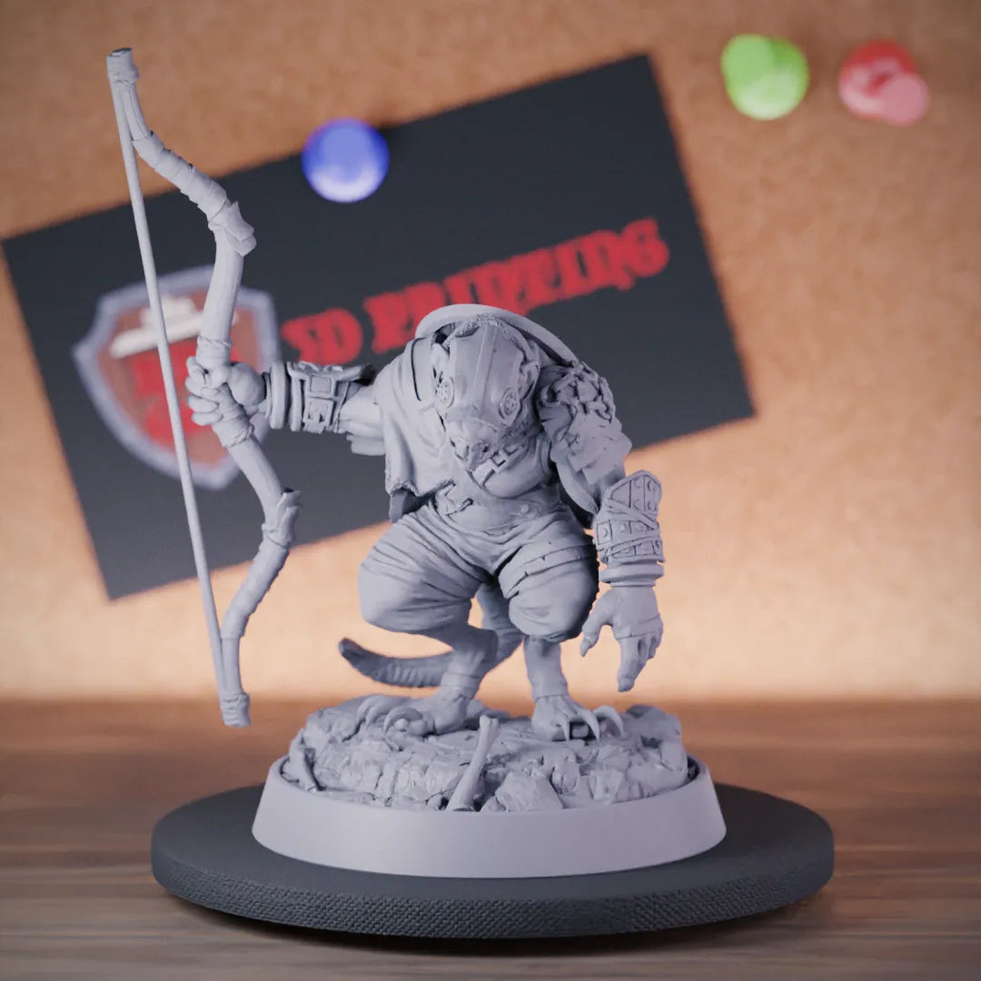 Ratmen 5e | DnD Ratmen Ranger Archer Miniature