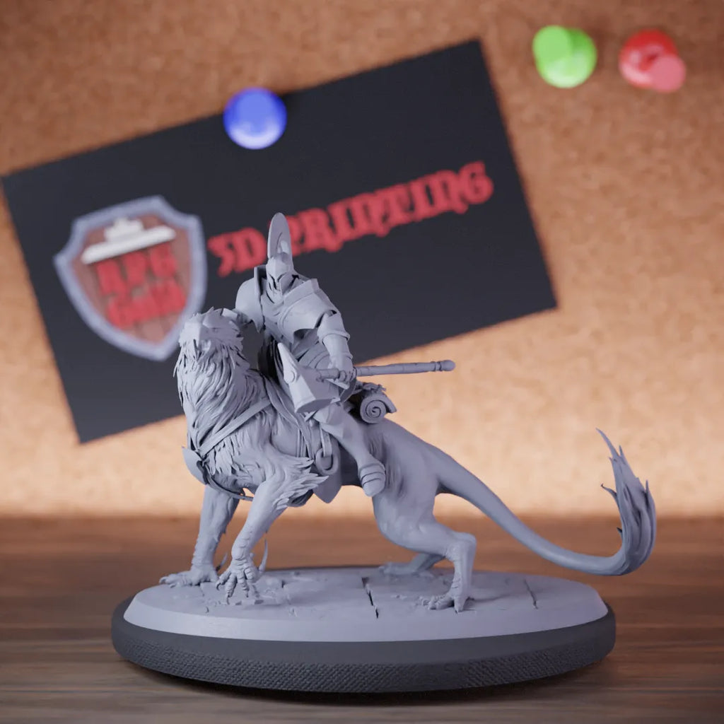 Paladin 5e | DnD Paladin Knight Griffon Roar Miniature