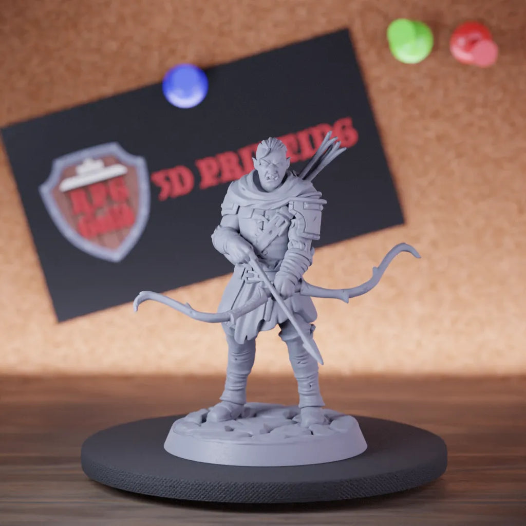 Orc 5e | DnD Half Orc Warrior Archer Miniature