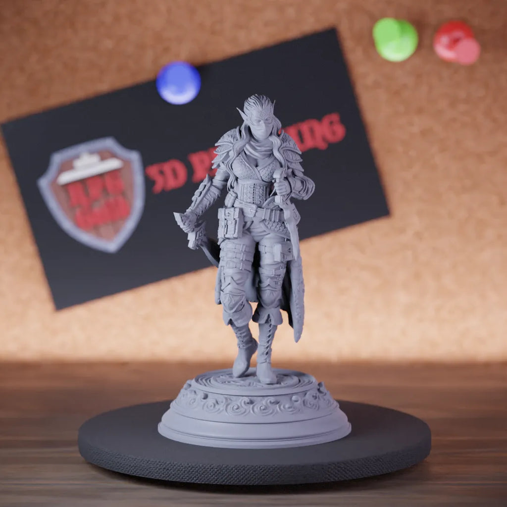 Elf 5e | DnD Female Elf Assassin Miniature