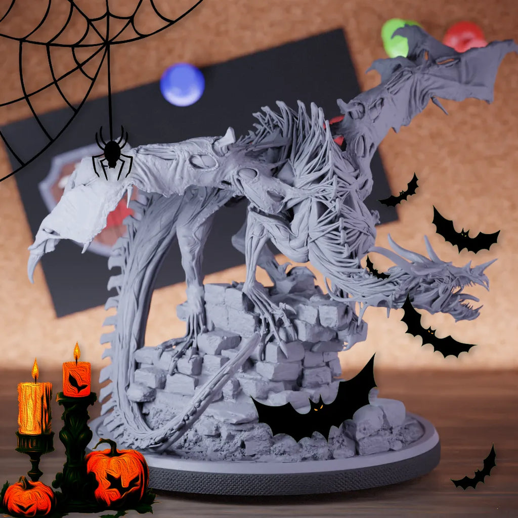 Skelettdrache 5e | DnD Untoter Skelettdrache Miniatur 