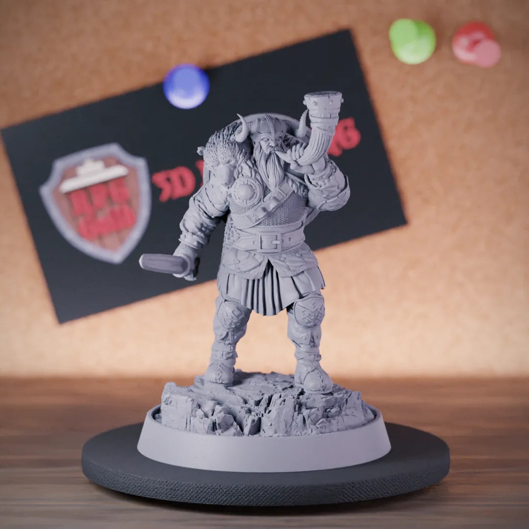 Fighter 5e | DnD Fighter Champion Northman Viking Miniature