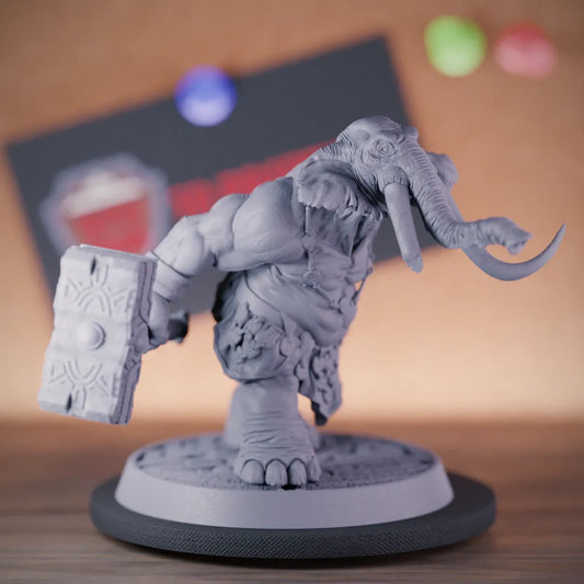 Oliphant 5e | DnD Oliphant Barbarian Hammer Miniature