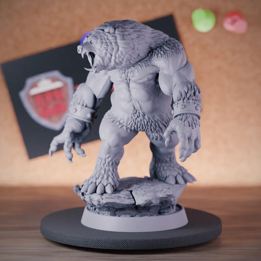 Werebear 5e | DnD Werebear Barbarian Humanoid Miniature