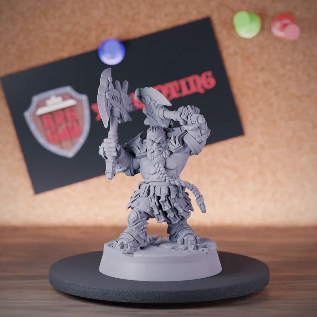 Dwarf 5e | DnD Dwarf Barbarian Berserker Miniature