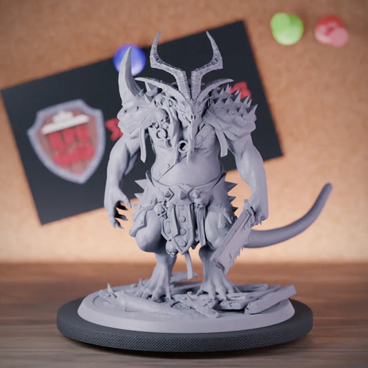 Demon 5e | DnD Ratmen Giant Demon Miniature 