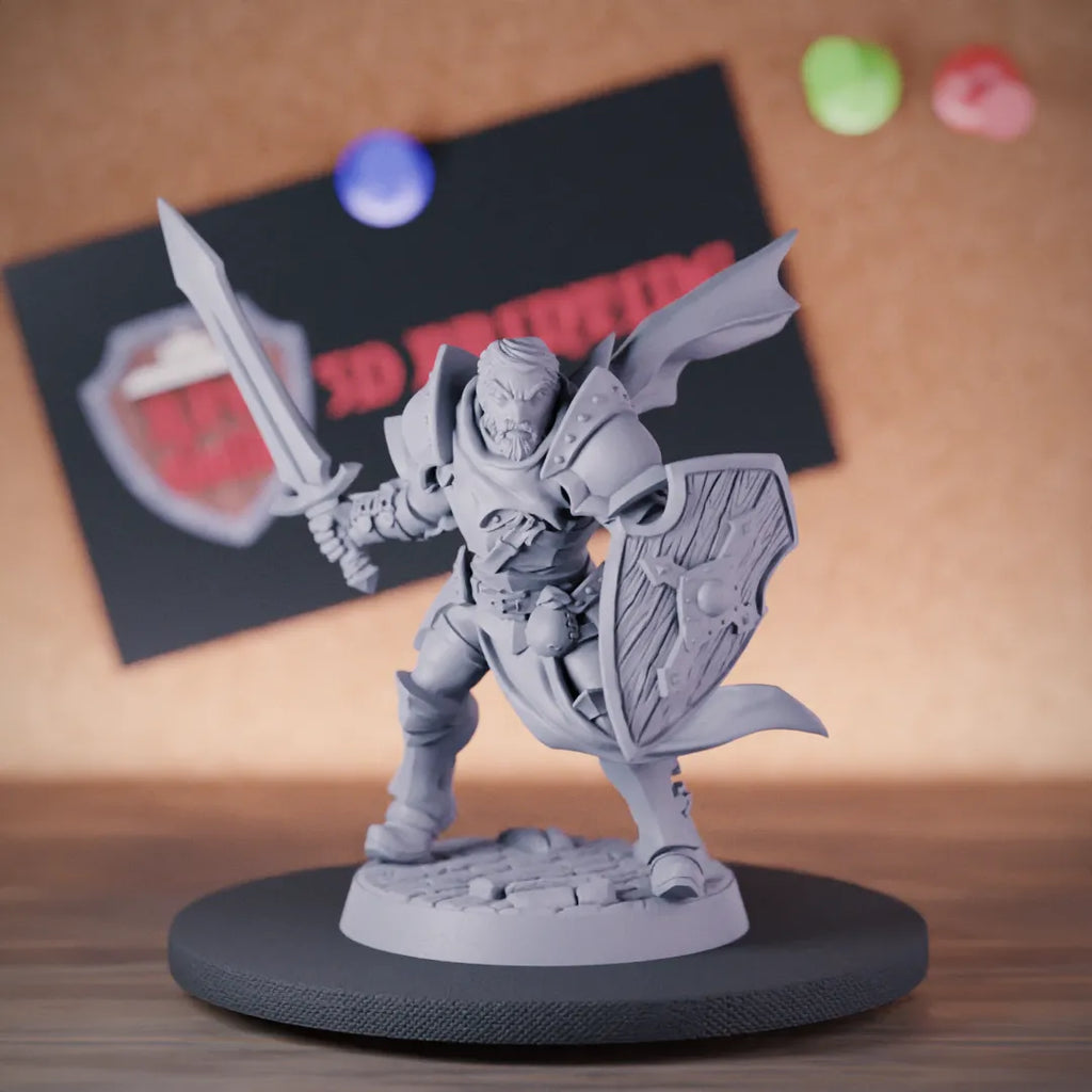 Fighter 5e | DnD Human Fighter Miniature 