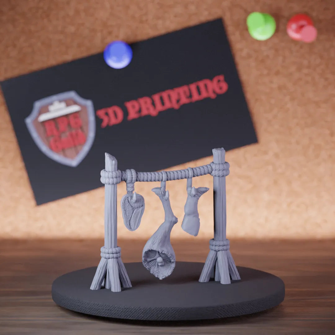 Highly detailed human meat hangere terrain miniature of Human, perfect for DnD 5e encounters, fantasy tabletop RPG campaigns, painting and display.