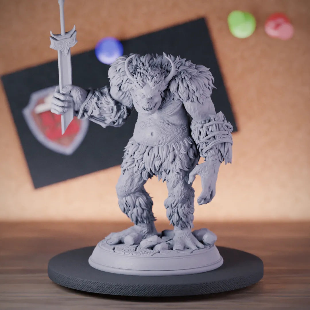 Mountain Troll 5e | DnD Mountain Troll Warrior Miniature