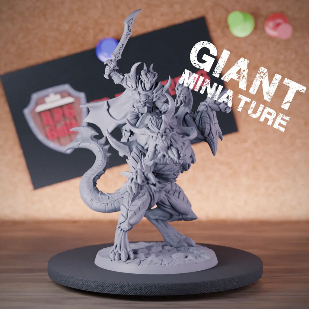 Tiefling 5e | DnD Tiefling Warlock Demon Rider Miniature