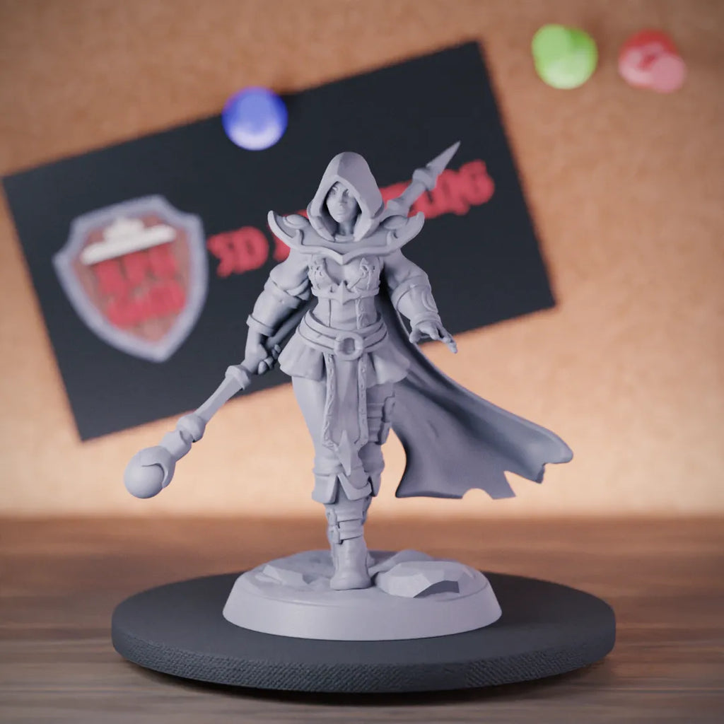 Wizard 5e | DnD Female Mage Wizard Miniature | RPG Guild
