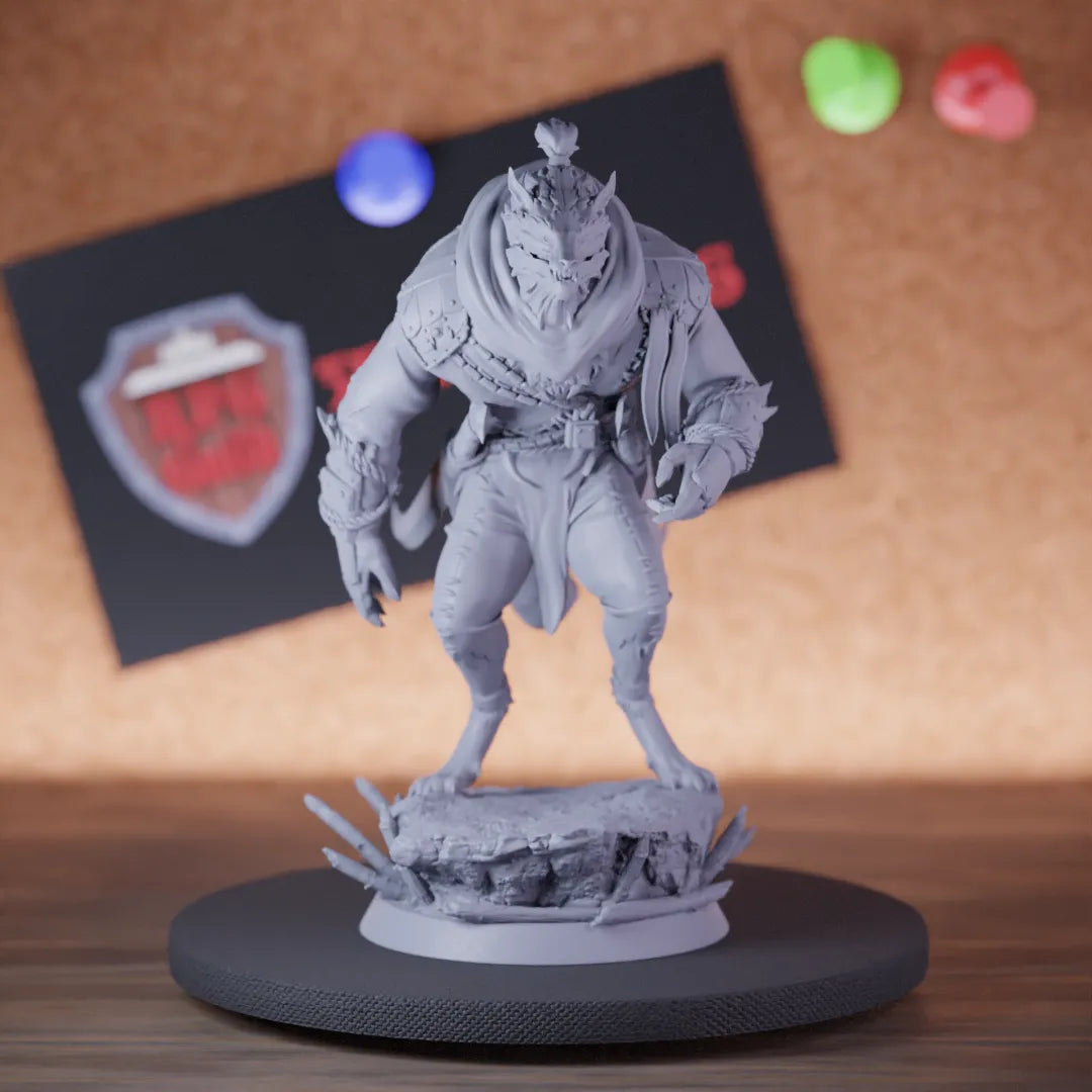 Werewolf 5e | DnD Werewolf Boss Guardian Miniature