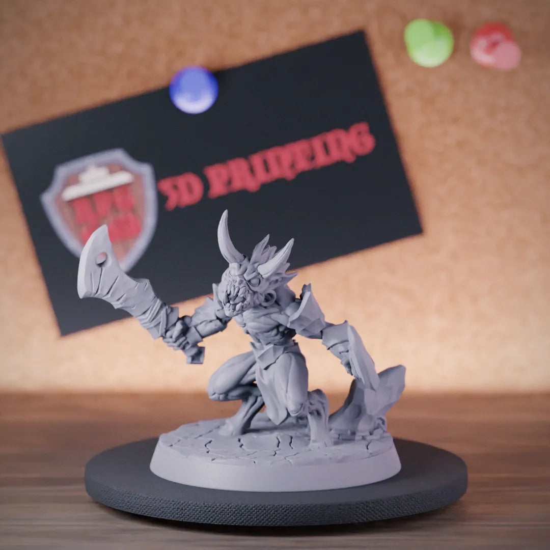 Fiend Guild Fiend 5e | DnD Fiend Gruntling Fighter Miniature | RPG Guild
