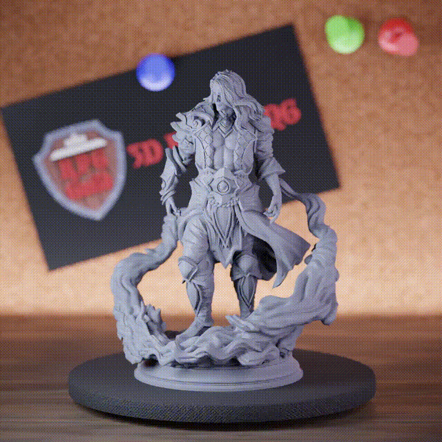 Humain 5e | Miniature de magicien, sorcier, lanceur de sorts de DnD