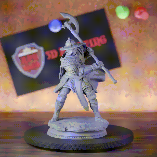 Kämpfer 5e | DnD Disziplinierter Inquisitor Hellebardenritter Miniatur