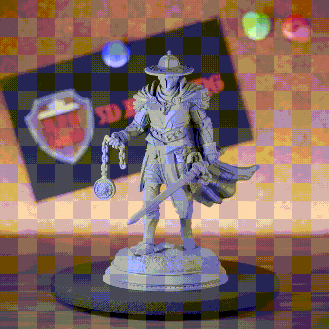 Fighter 5e | DnD Disciplined Inquisitor Sword Knight Miniature