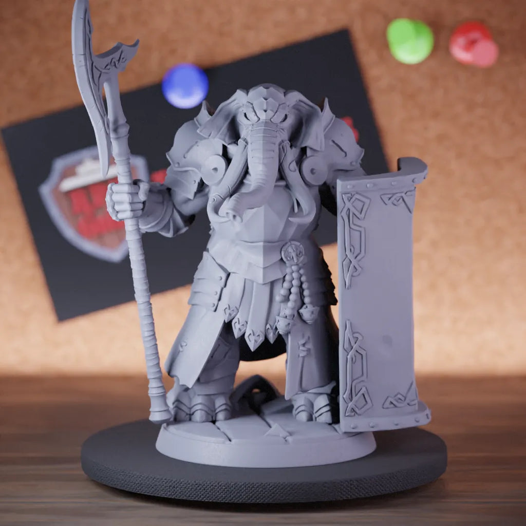 Loxodon 5e | DnD Loxodon Warrior Spear Miniature