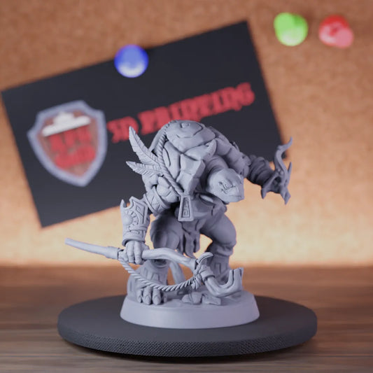 Tortle 5e | DnD Tortolian Wizard Miniature