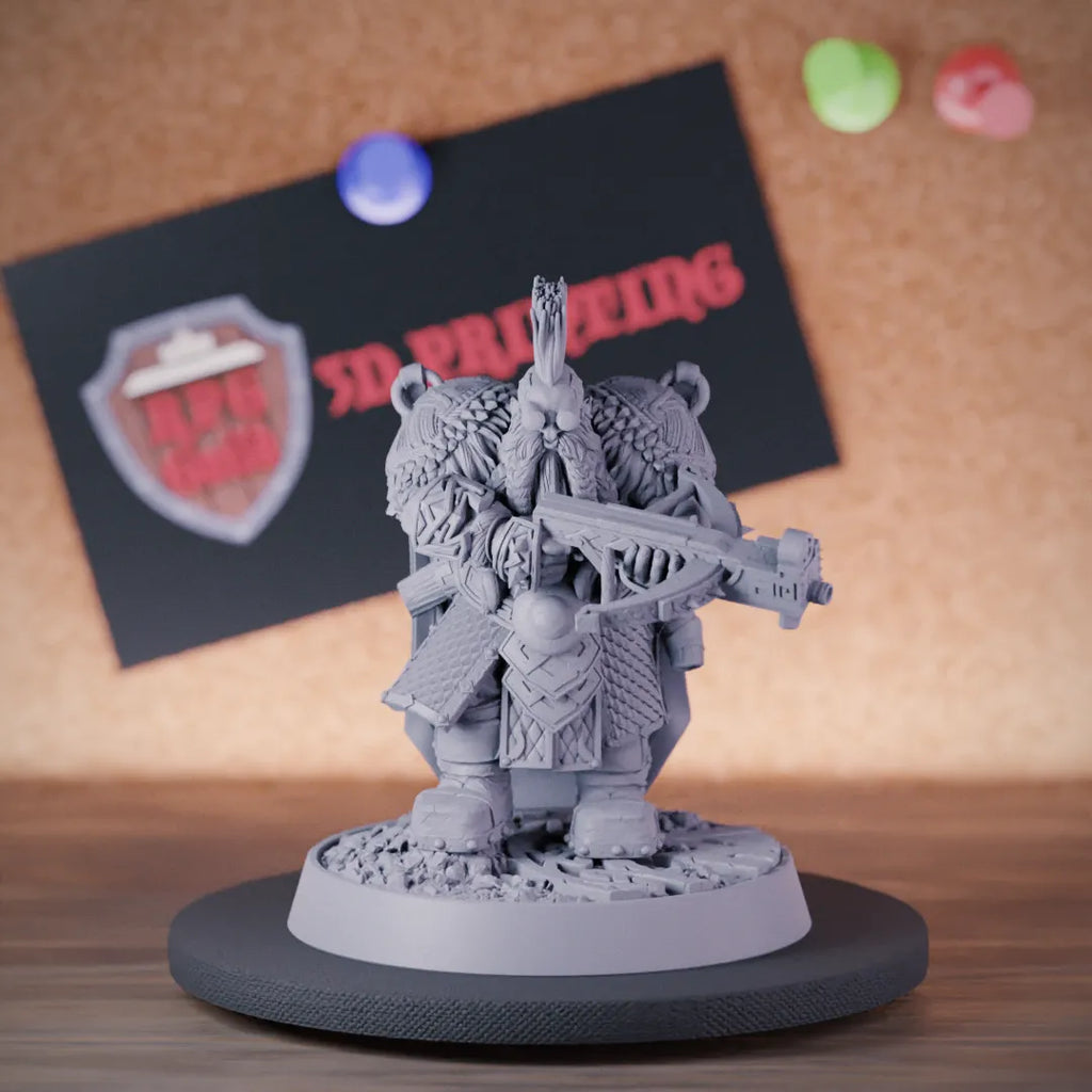 Dwarf 5e | DnD Dwarf Artificer Warrior Miniature