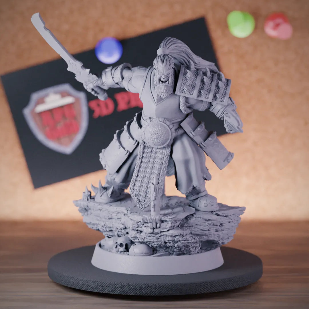 Orc 5e | DnD Orc Fighter Samurai Warchief Miniature