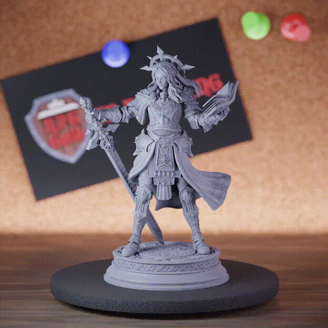 Paladin 5e | DnD Holy Paladin Female Spellcaster Miniature