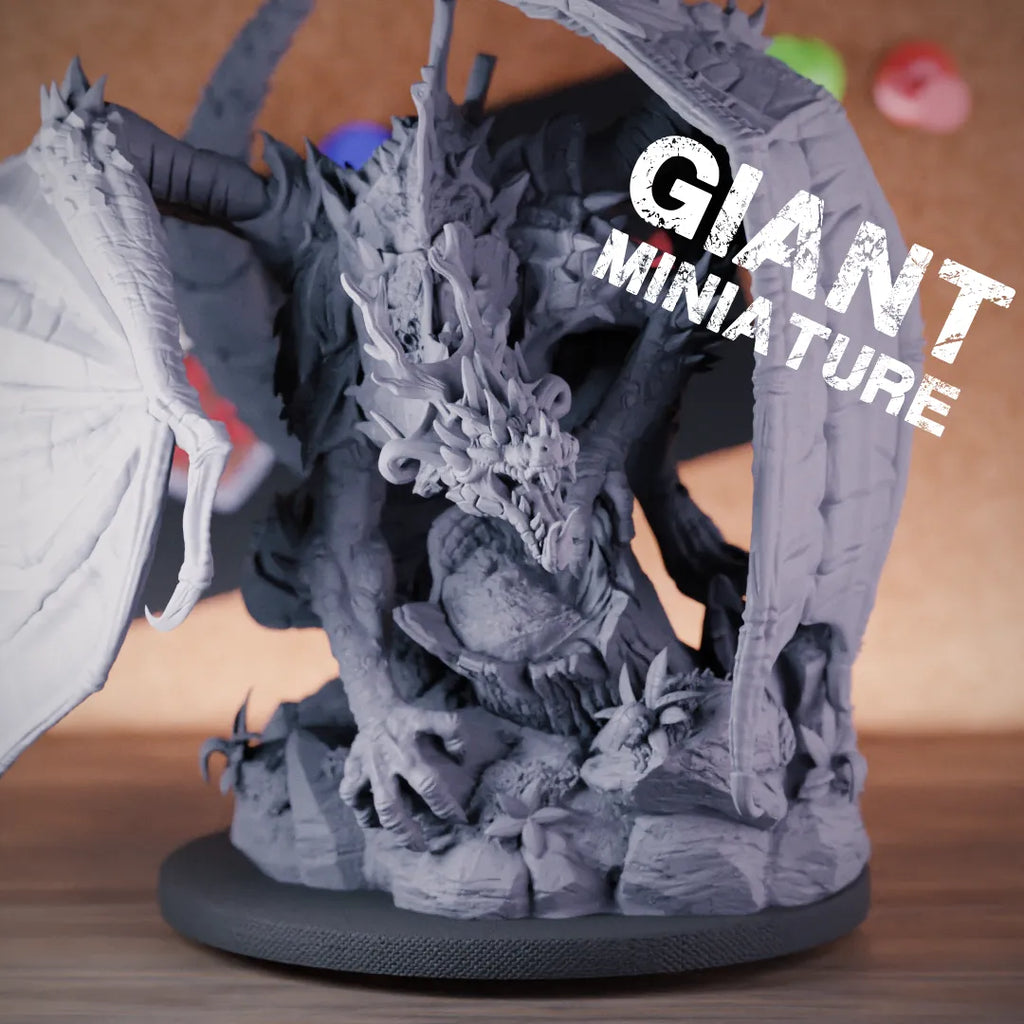 Dragon 5e | DnD Ancient Green Monster Miniature