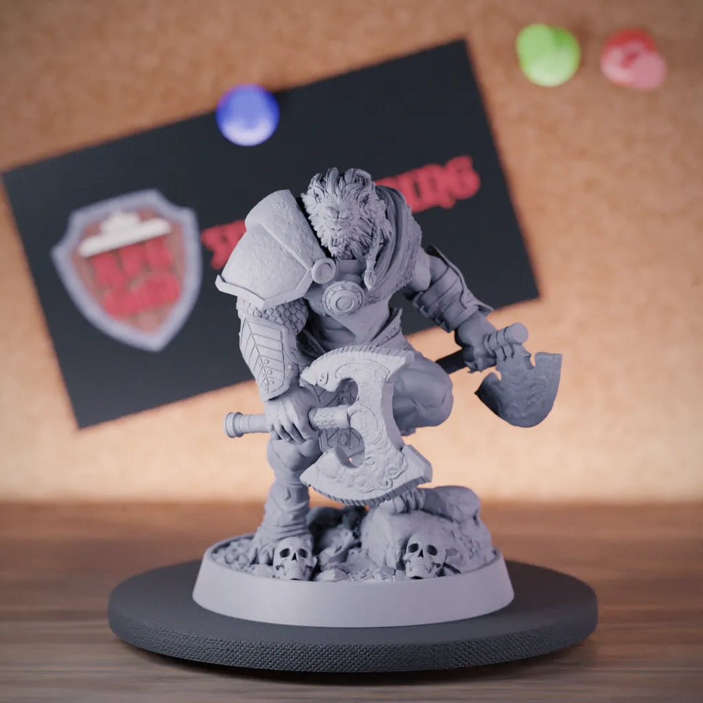 Leonin 5e | DnD Leonin Berserker Barbarian Miniature
