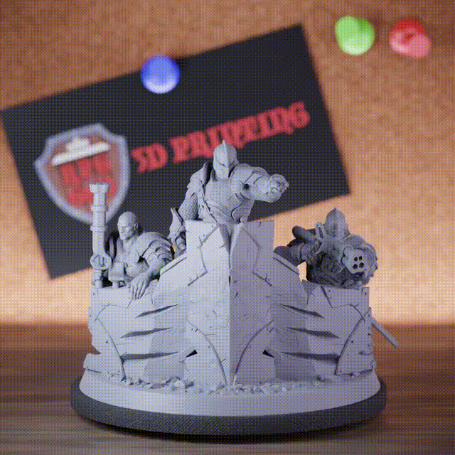 Fighters 5e | DnD  Human Guard Barricade Miniature