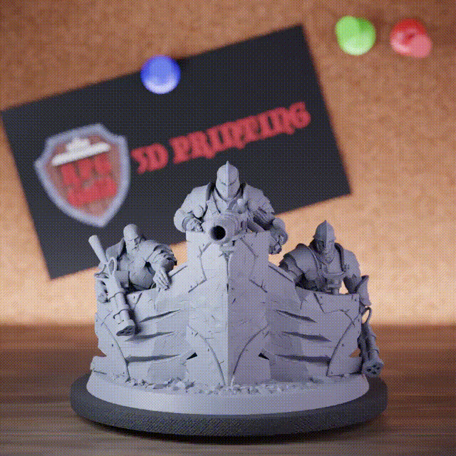 Ritter 5e | DnD Befestigte Tapferkeitsritter-Wachen Miniatur