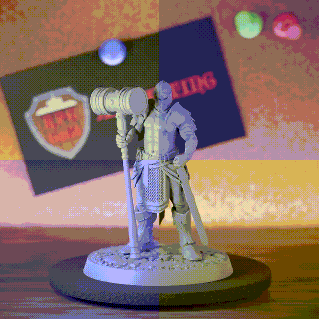 Ritter 5e | DnD Hammer Commander Tapferkeitsritter Miniatur