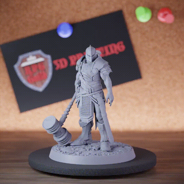 Ritter 5e | DnD Valor Ritter Hammerverteidiger Miniatur