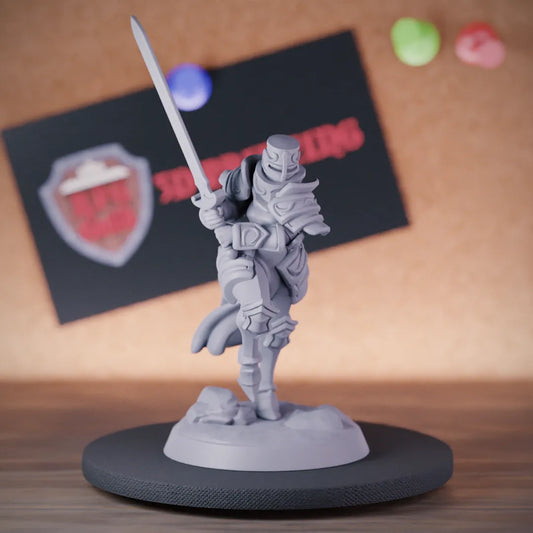 Knight 5e | DnD Female Knight Champion Miniature