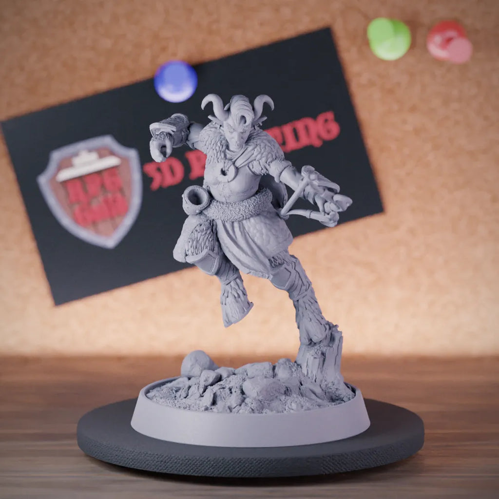 Female Satyr 5e | DnD Fey Hunter Miniature