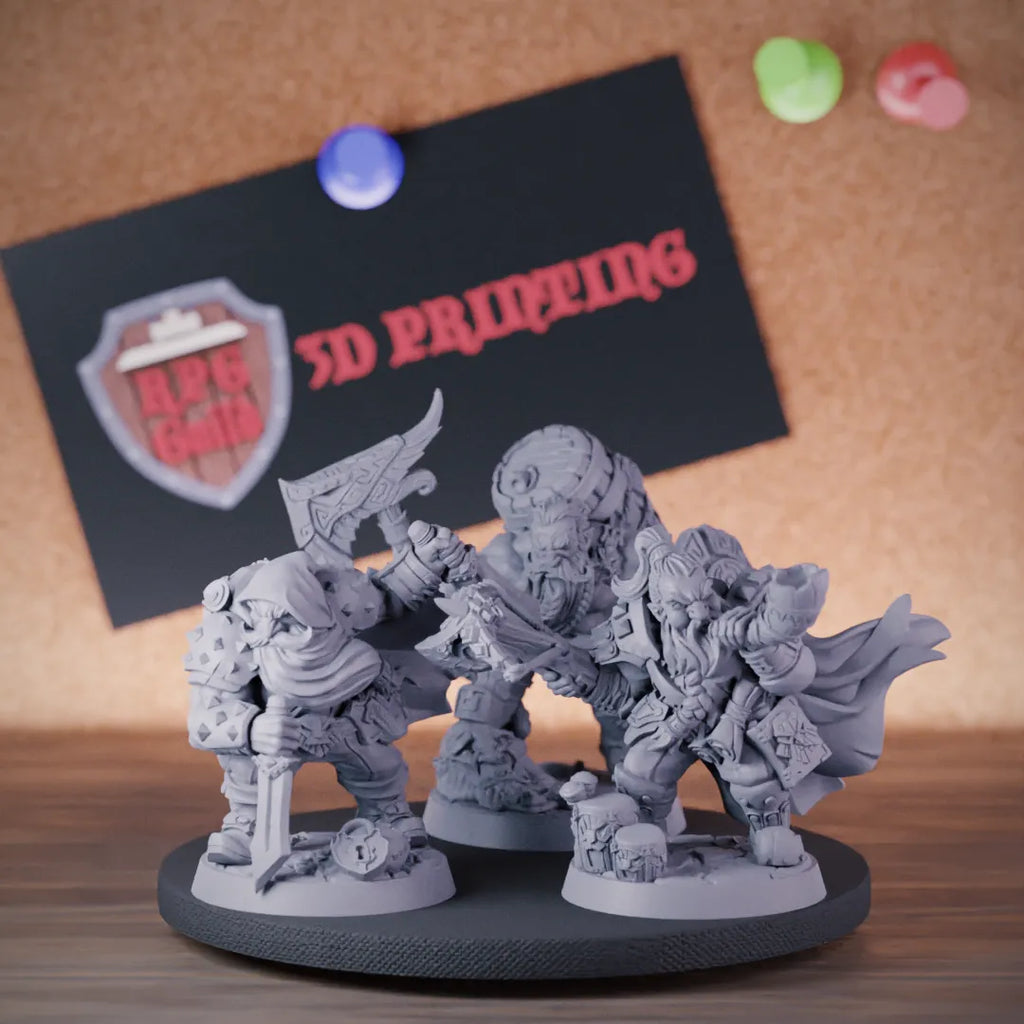 Dwarf Set 5e | DnD Warriors Set of Miniatures