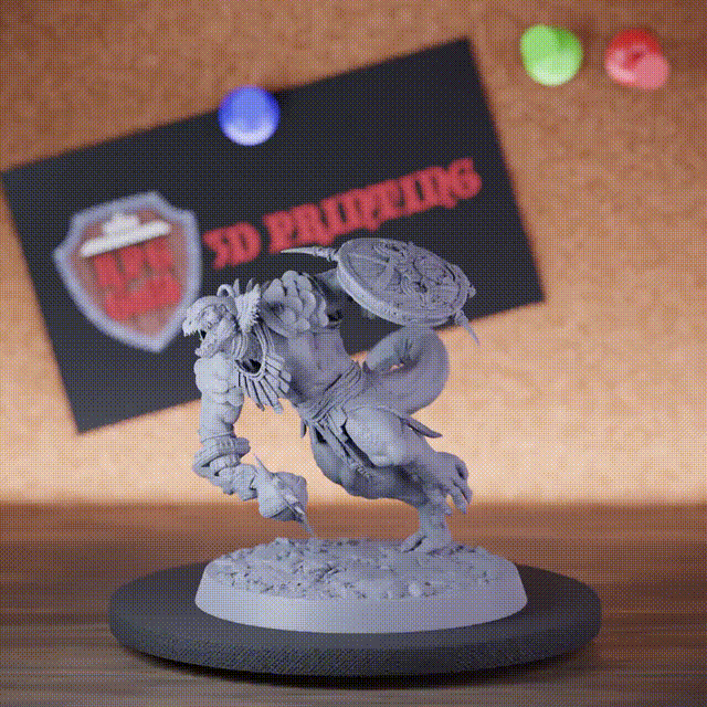 Echsenmenschen 5e | DnD Elite Echsenmenschen-Kriegschampion Miniatur 
