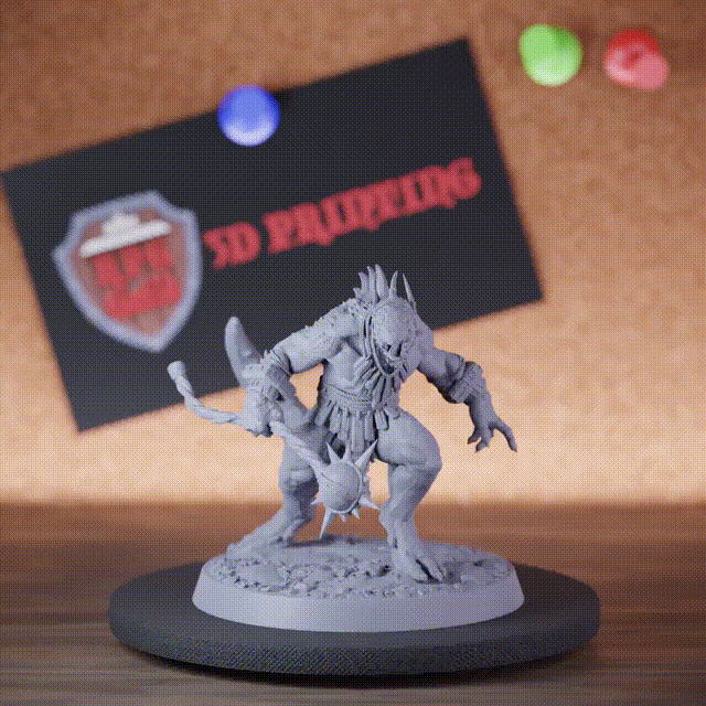 Lizardfolk 5e | DnD Elite Lizardman War Mace Champion Miniature