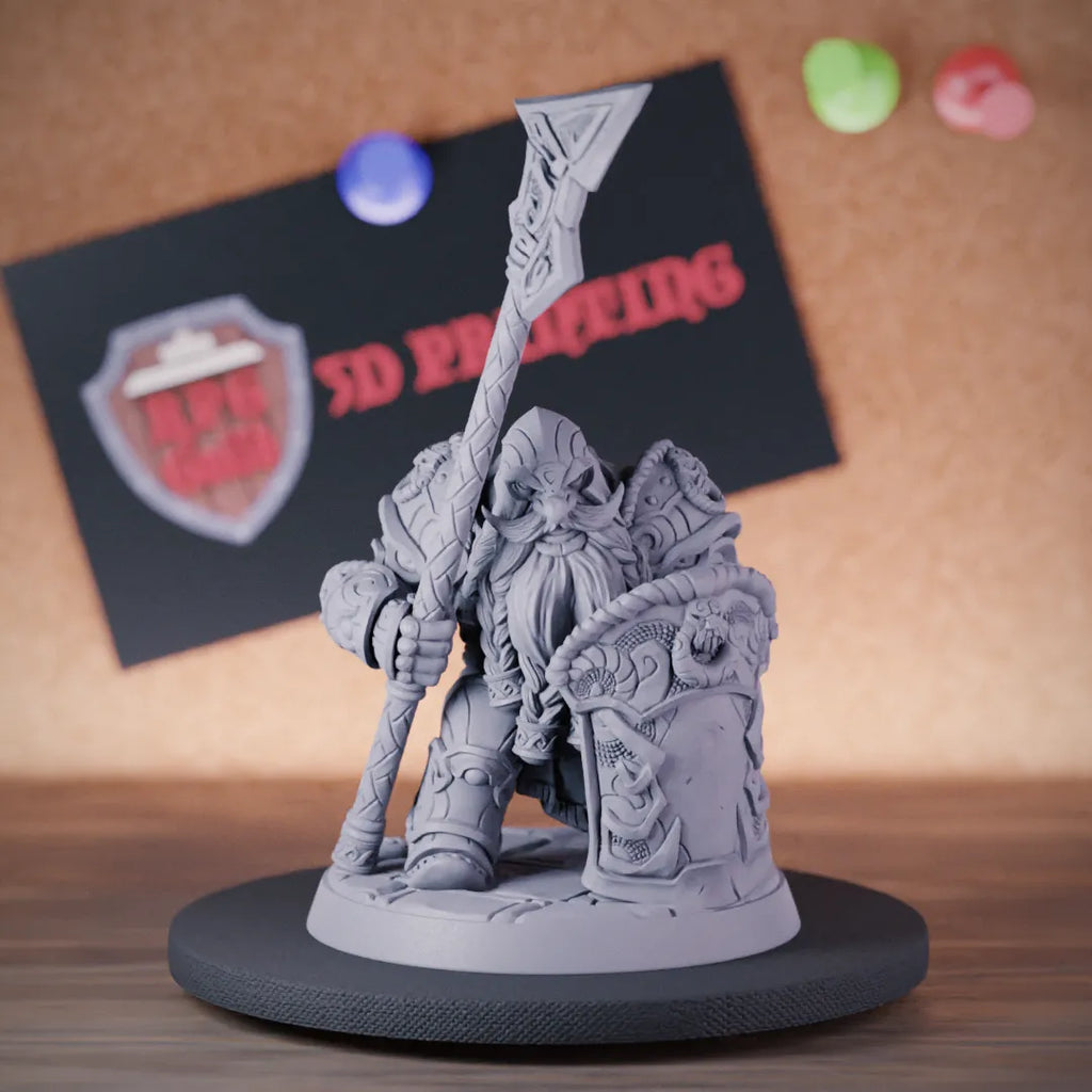 Dwarf 5e | DnD Dwarf Fighter Defender Miniature
