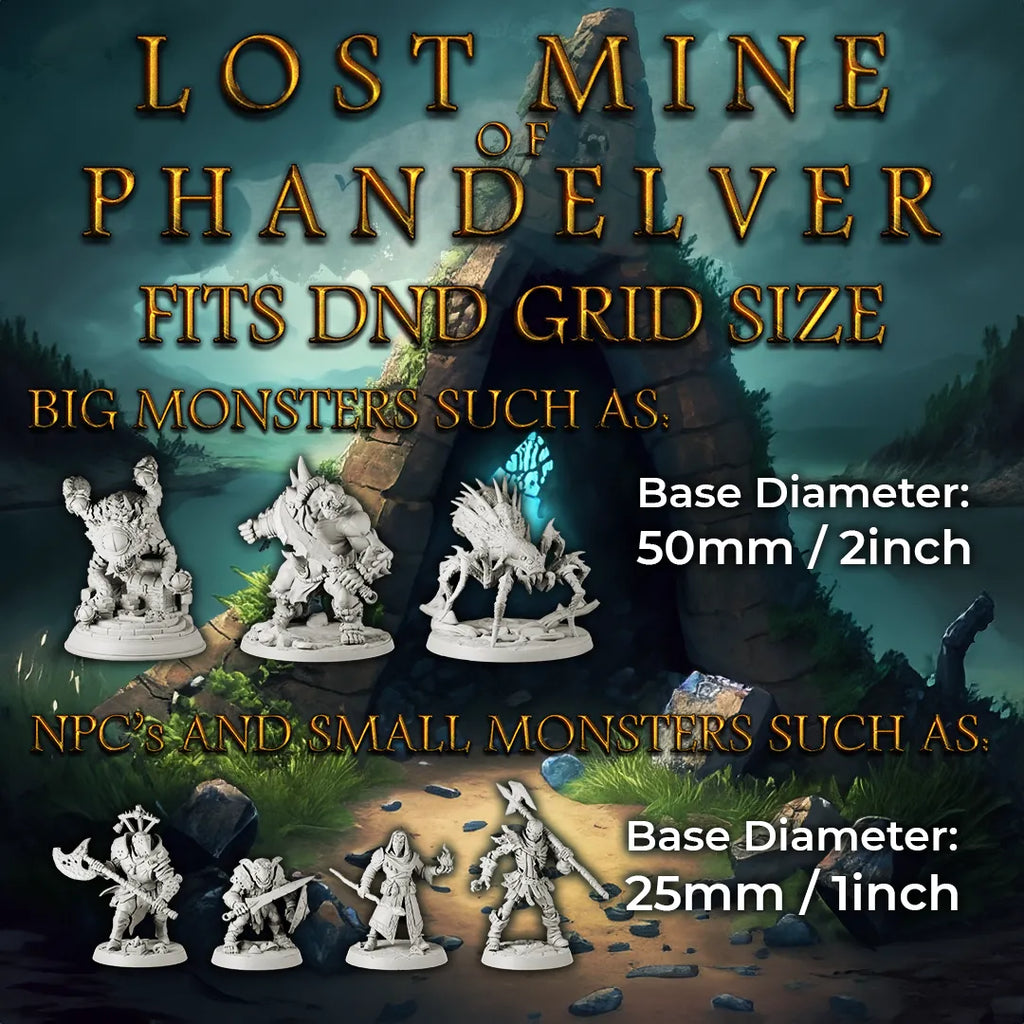 Lost Mine of Phandelver 5e | DnD Complete Set of Miniatures