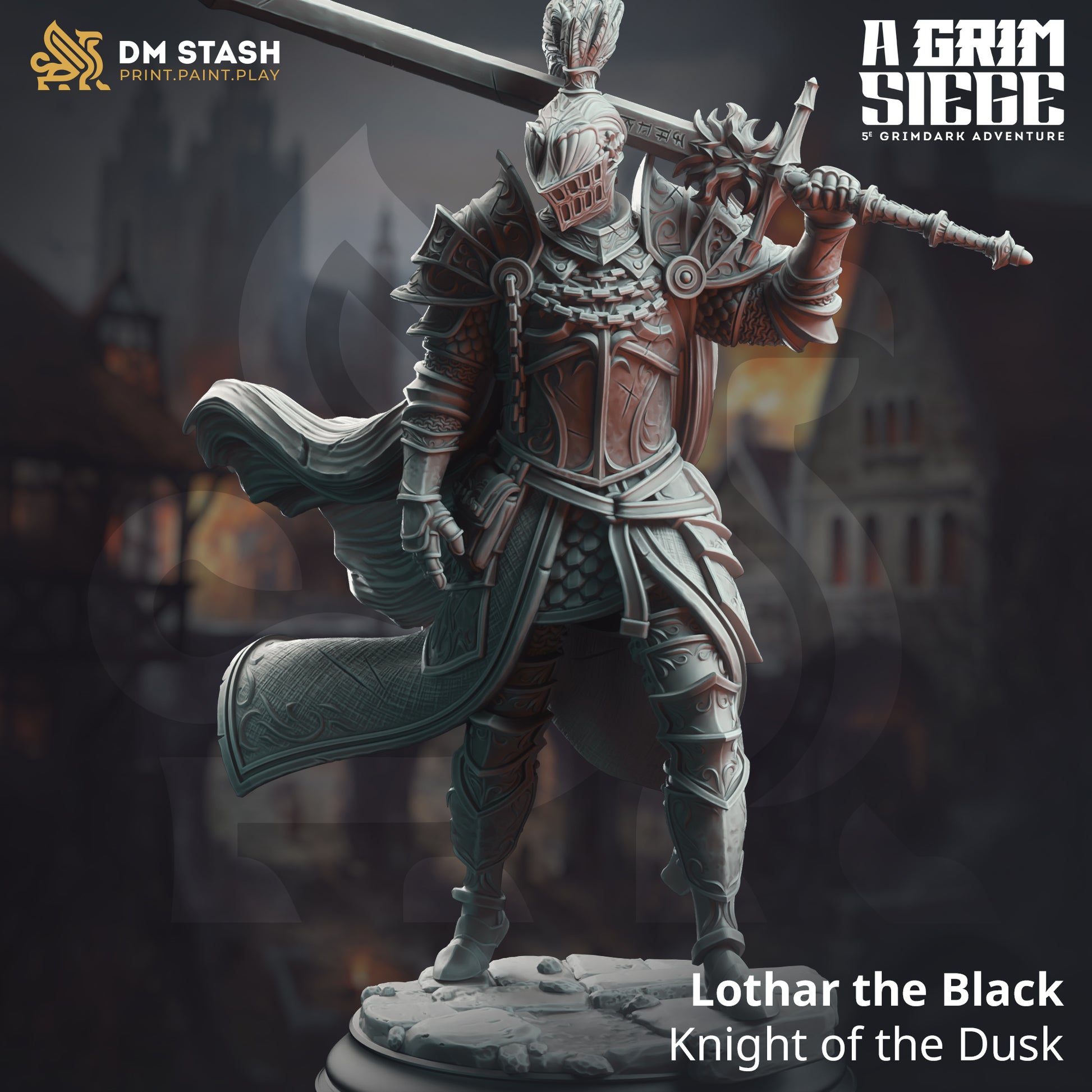 A Grim Siege Bundle | DnD Miniature Set | 32-75mm