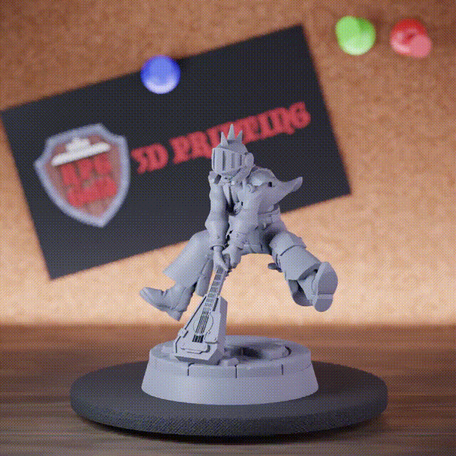 Barde 5e | DnD Warforged Lautenbrecher Miniatur 