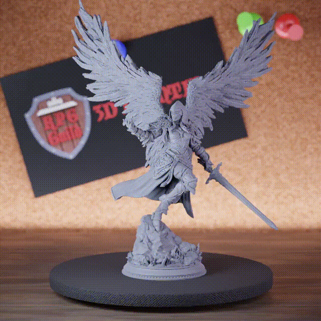 Paladin 5e | JdR Lydia la Paladine Céleste Miniature