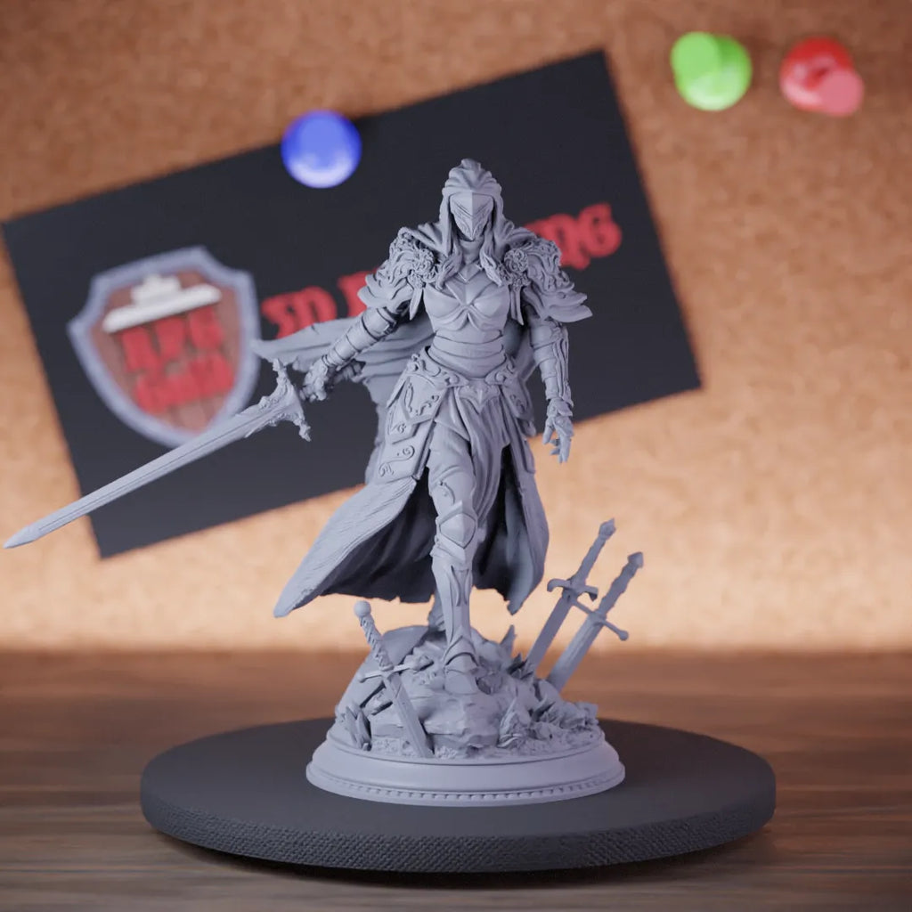 Paladin 5e | DnD Female Paladin Fighter Miniature