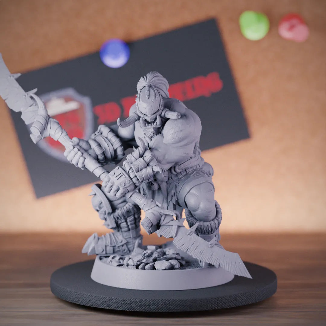 Orc 5e | DnD Orc Barbarian Berserk Miniature